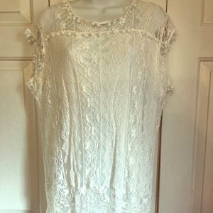 White lace dress
